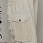 POL Crochet Patch Distressed Washed Jeans