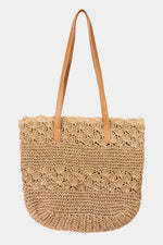 FAME Straw Braided Tote Bag at Bella Road