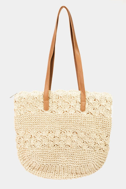 FAME Straw Braided Tote Bag at Bella Road