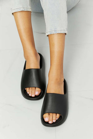 NOOK JOI 'In My Comfort Zone' Slides in Black at Bella Road