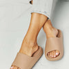 'In My Comfort Zone' Slides in Beige - Sand