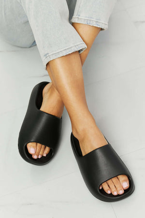 NOOK JOI 'In My Comfort Zone' Slides in Black at Bella Road